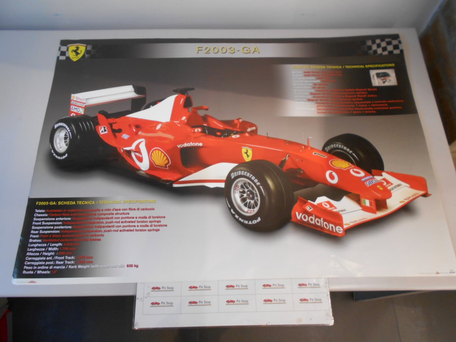 Ferrari poster celebrativo F2003-GA