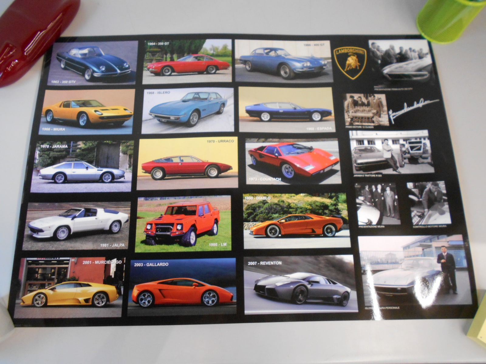 Poster della produzione Lamborghini