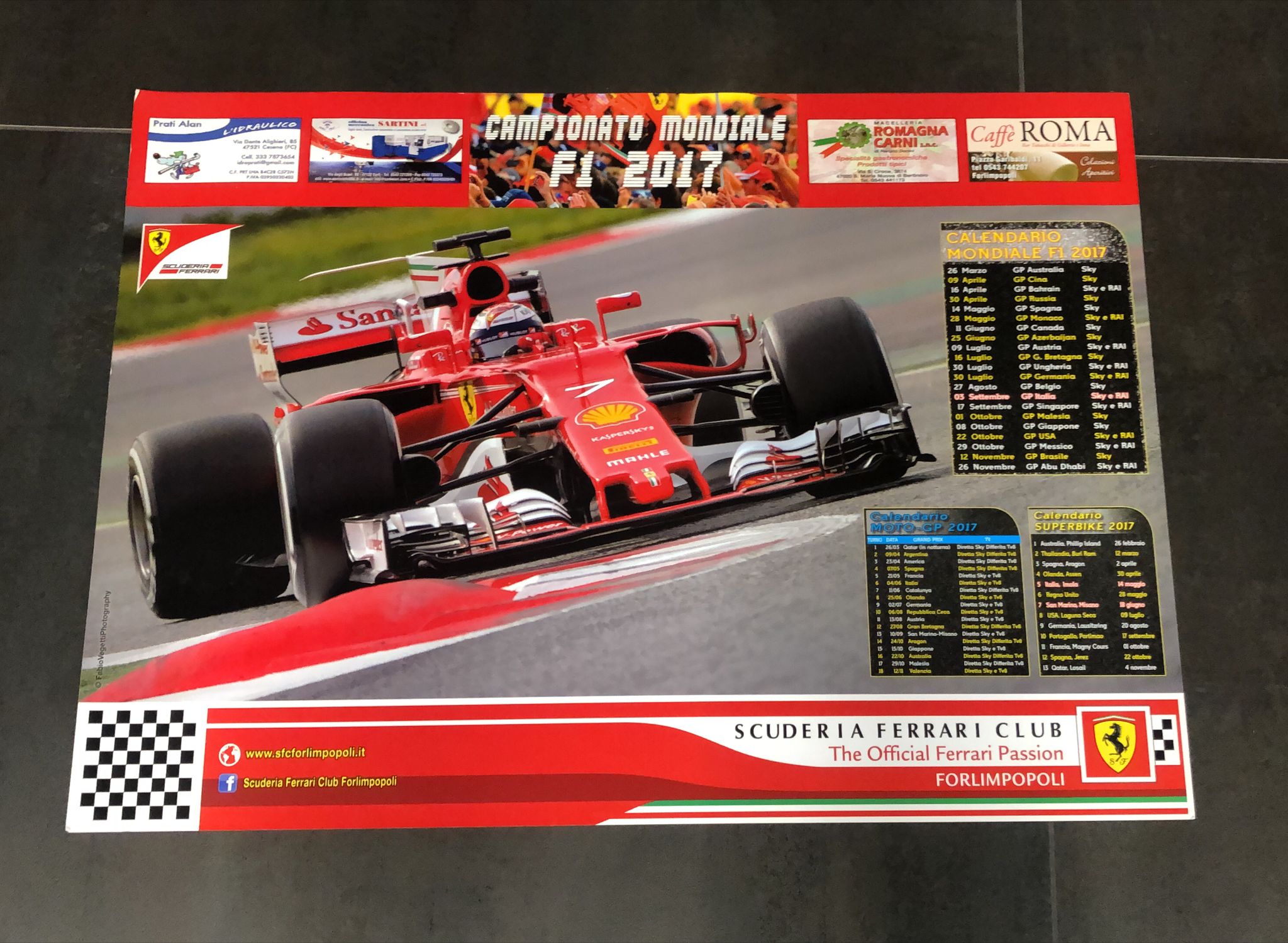 Poster Scuderia Ferrari Campionato F1 2017