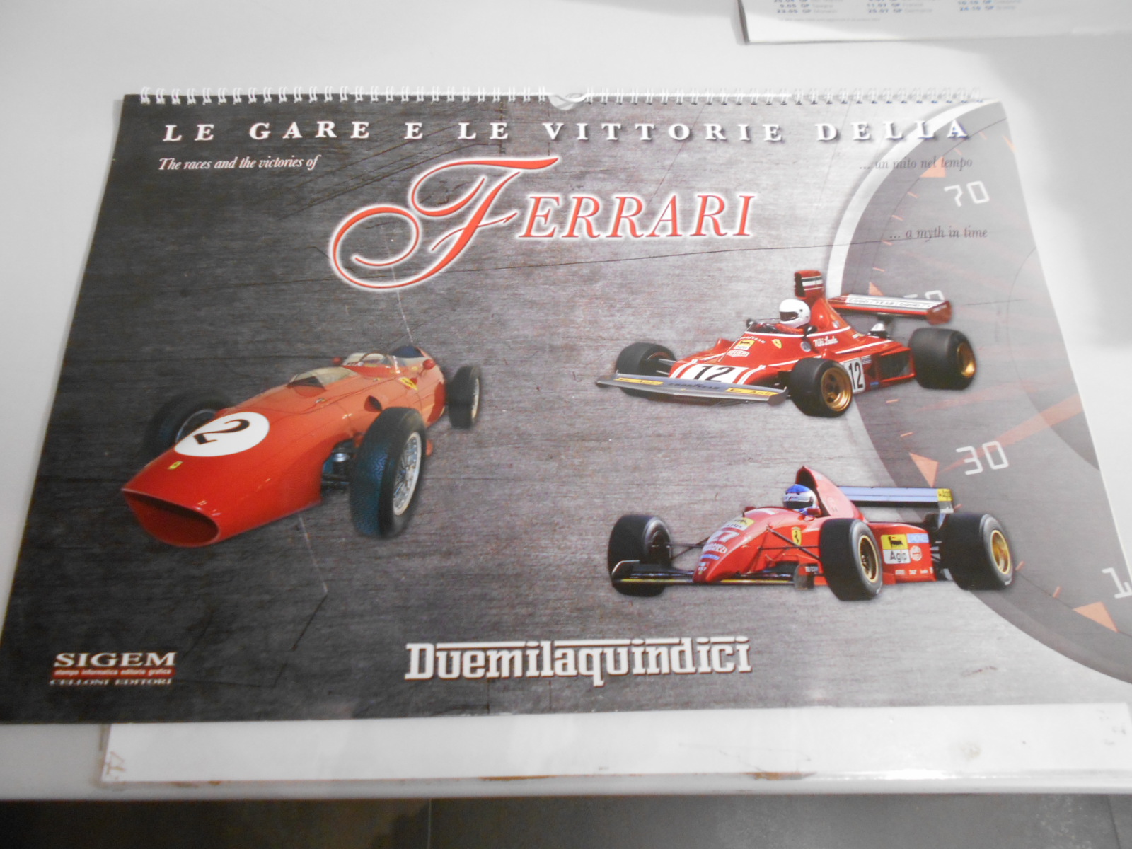 Ferrari calendario originale anno 2015