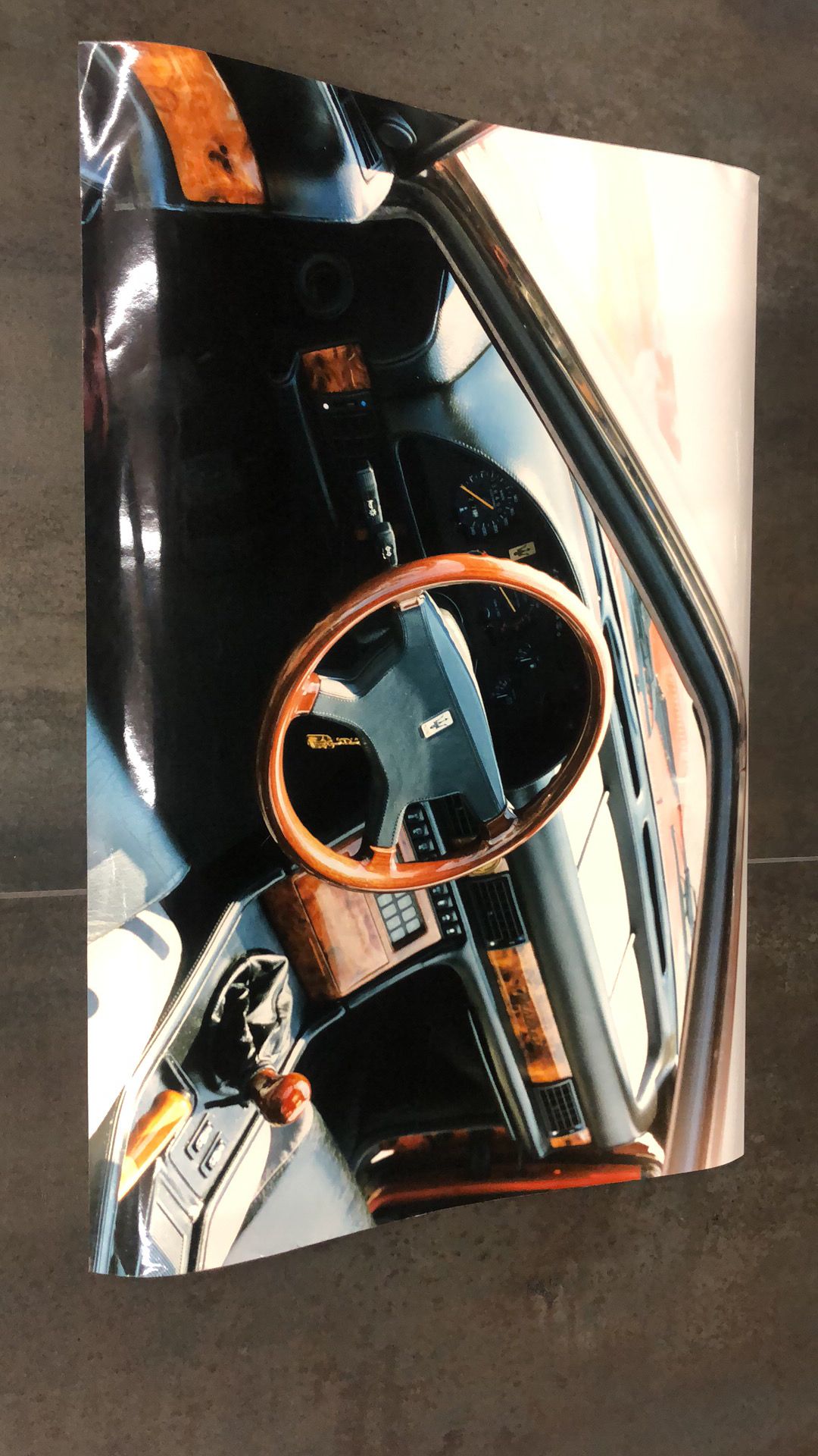 Poster vintage interno Maserati