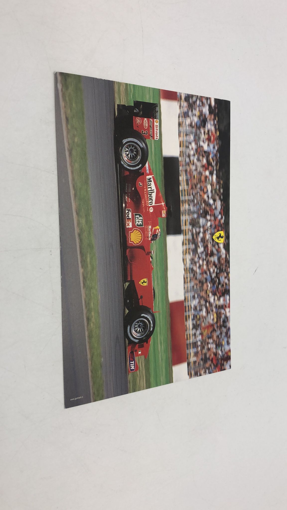 Cartolina vintage Ferrari Michael Schumacher