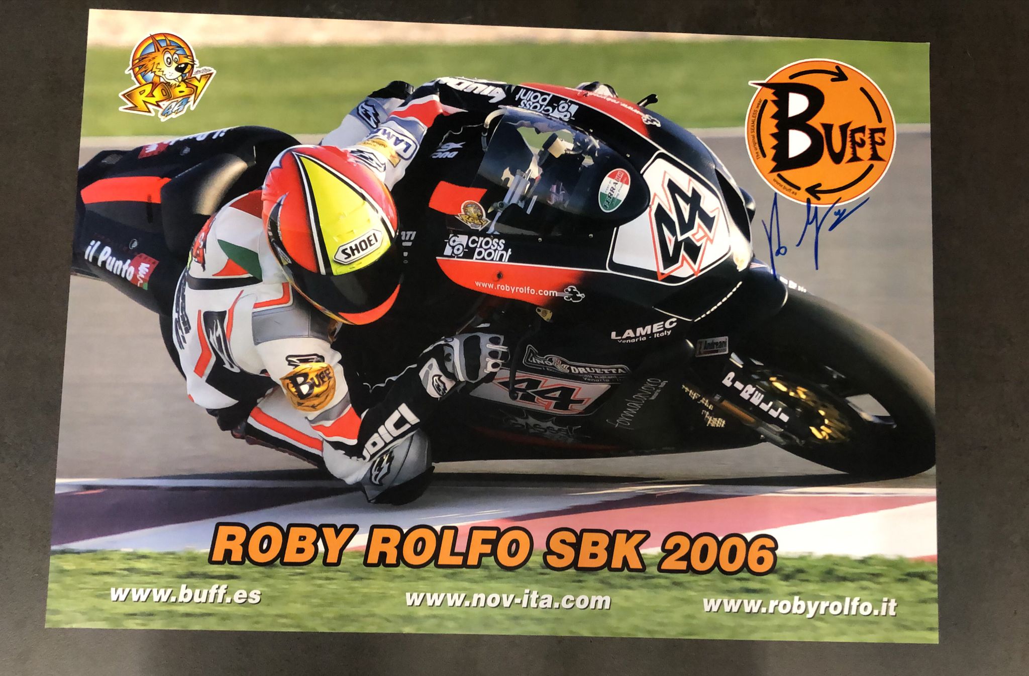 Poster autografato Roby Rolfo