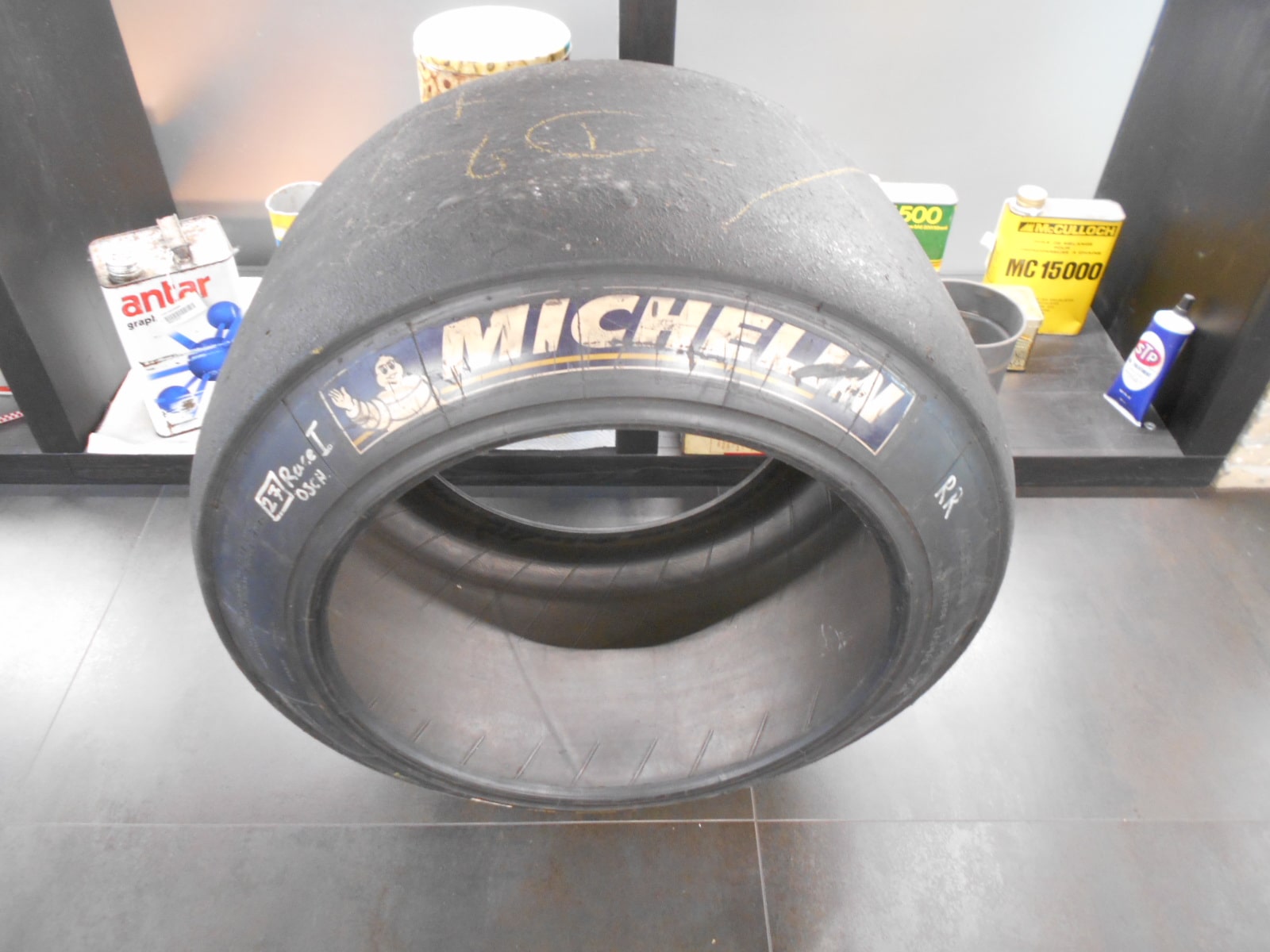 Gomma Michelin slick usata utilizzata su Ferrari