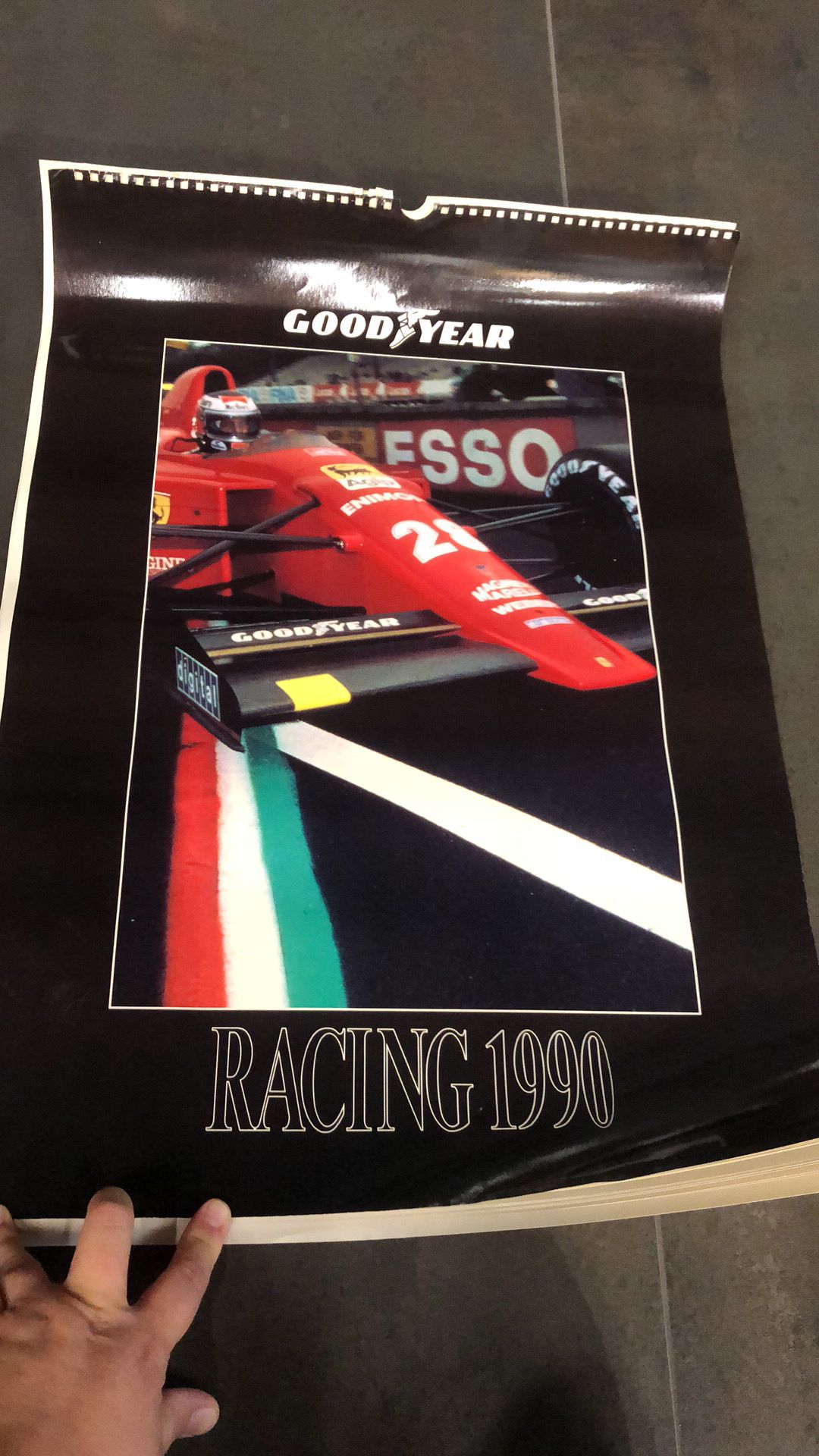 Calendario Goodyear Ferrari 1990
