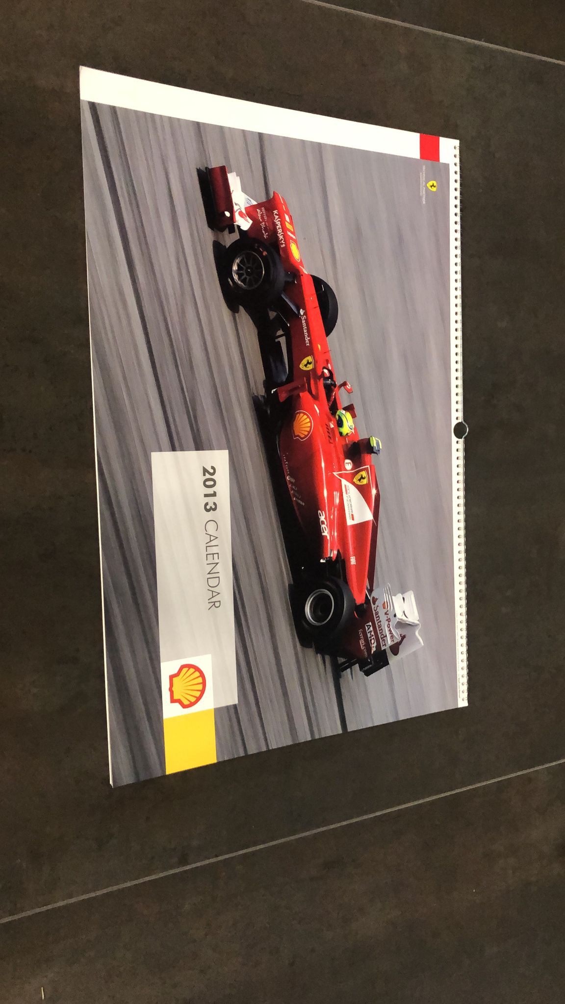 Calendario Ferrari 2013